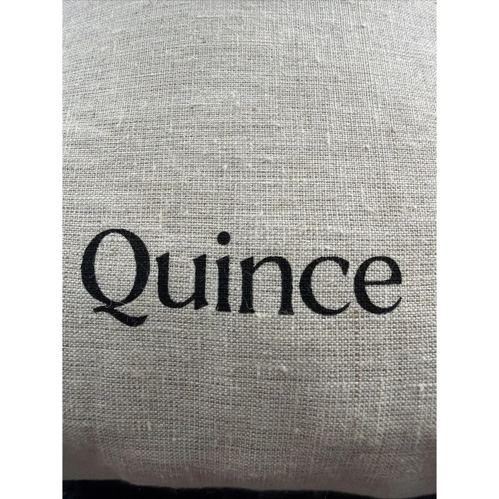 Quince European Linen Duvet Cover Set King/CK Sand Woven From 100% Flax. NWOT